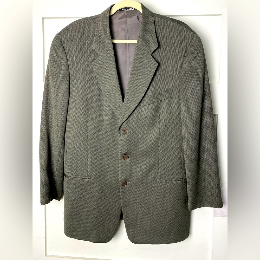 MANI Barney’s New York Blazer 95% Virgin Wool 3 Button 36 Short